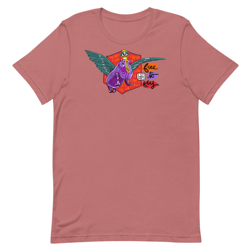 Free to Fly - Lebo Unisex Short Sleeve T-Shirt
